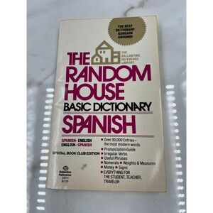 The Random House Basic Dictionary Spanish English 1981 Special Edition